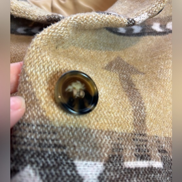 Chico’s blanket style jacket size 3/ XL brown tan western Aztec boho - Picture 16 of 16